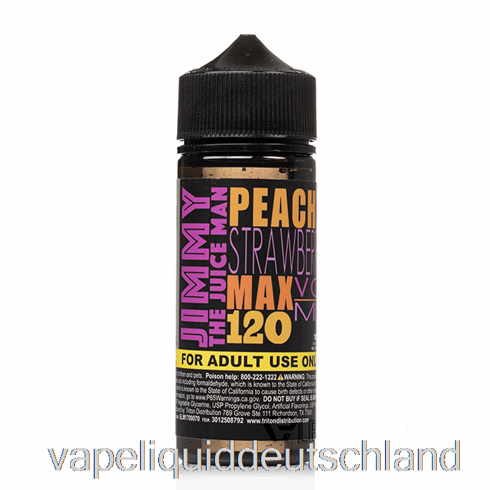 Pfirsich-Erdbeere – Jimmy The Juiceman – 120 Ml, 6 Mg Vape-Flüssigkeit